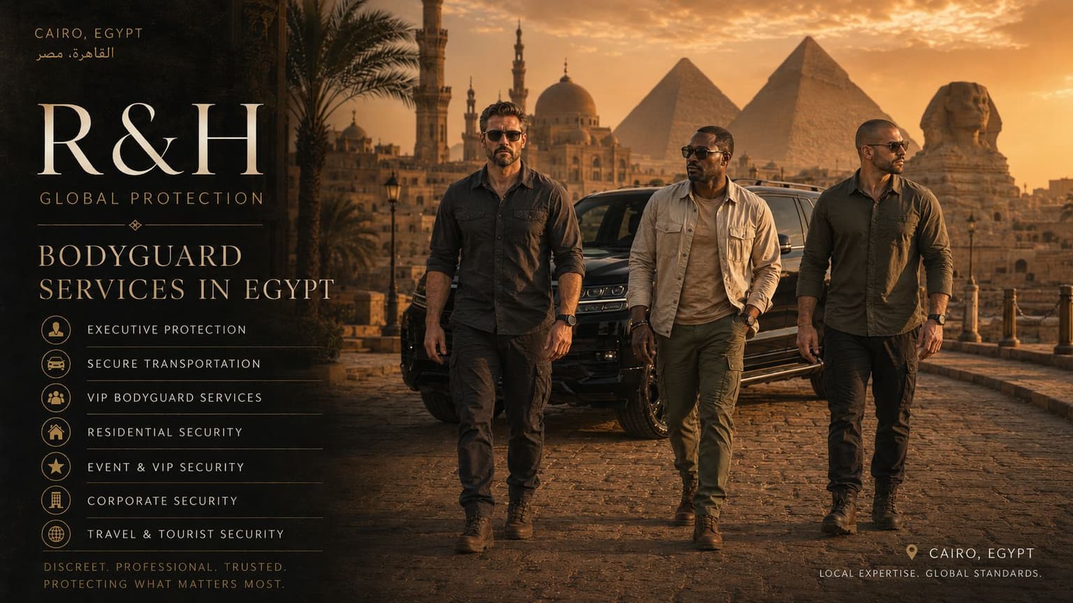 Egypt Executive Protection — Private Bodyguard Services in Cairo