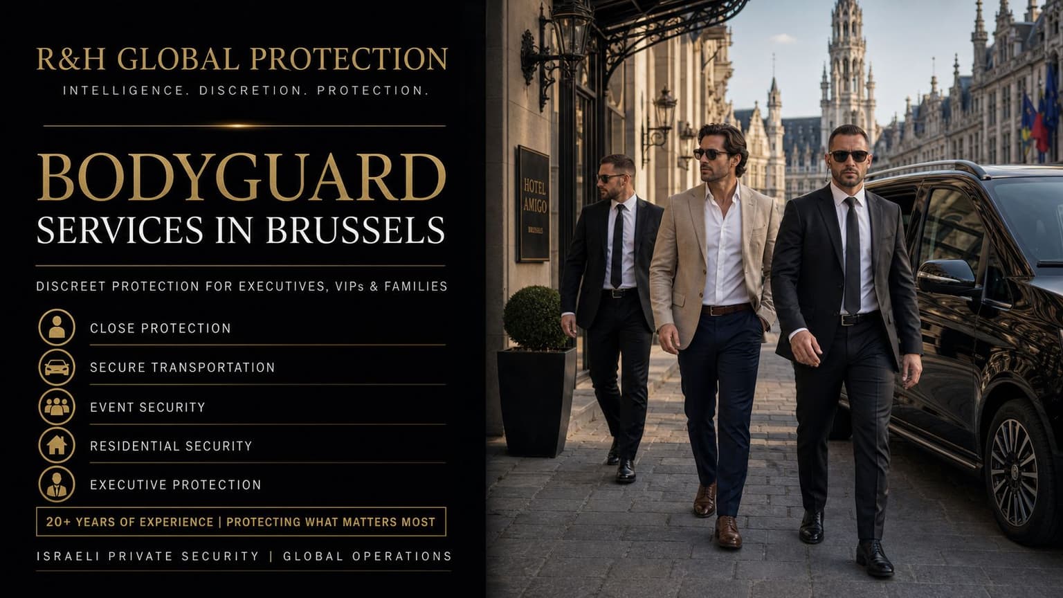 Bodyguard Services in Brussels | Executive Protection in Belgium