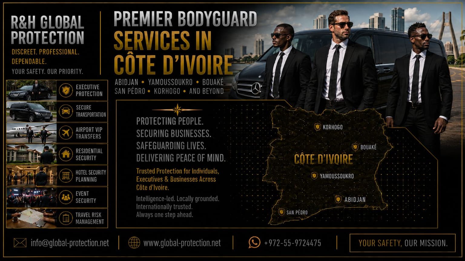 Côte d'Ivoire Executive Protection — Bodyguard Services in Abidjan