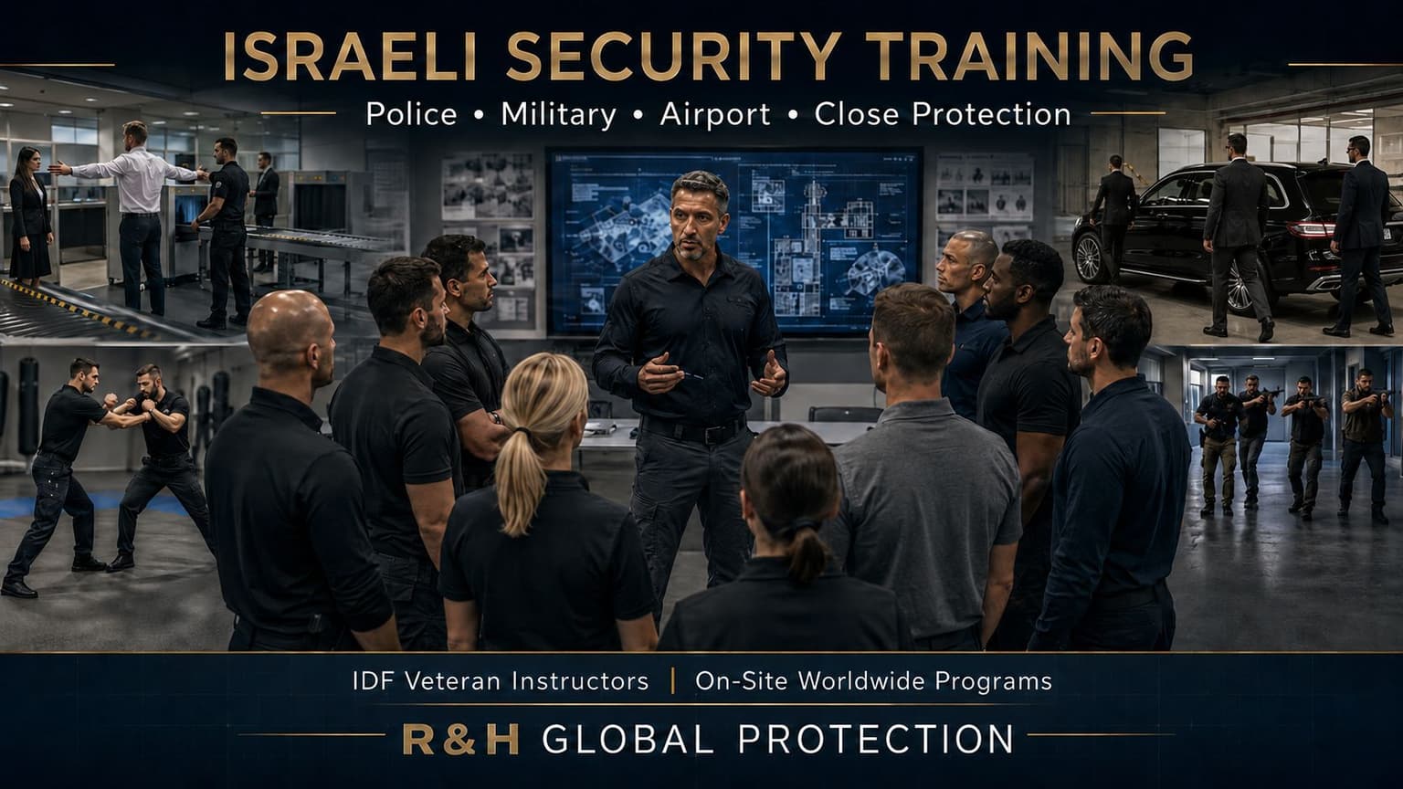 Israeli security training for police, military, airport security and bodyguard teams by professional Israeli instructors