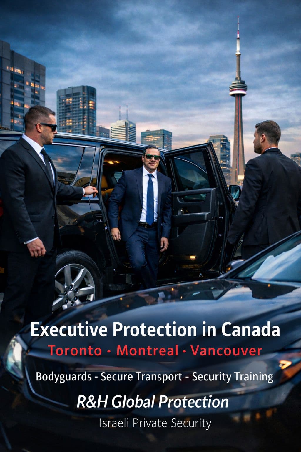 bodyguard services in canada - bodyguard in Toronto, close protection in Montreal, executive protection in Vancouver - secure transportation - security consultant - security training - residence security