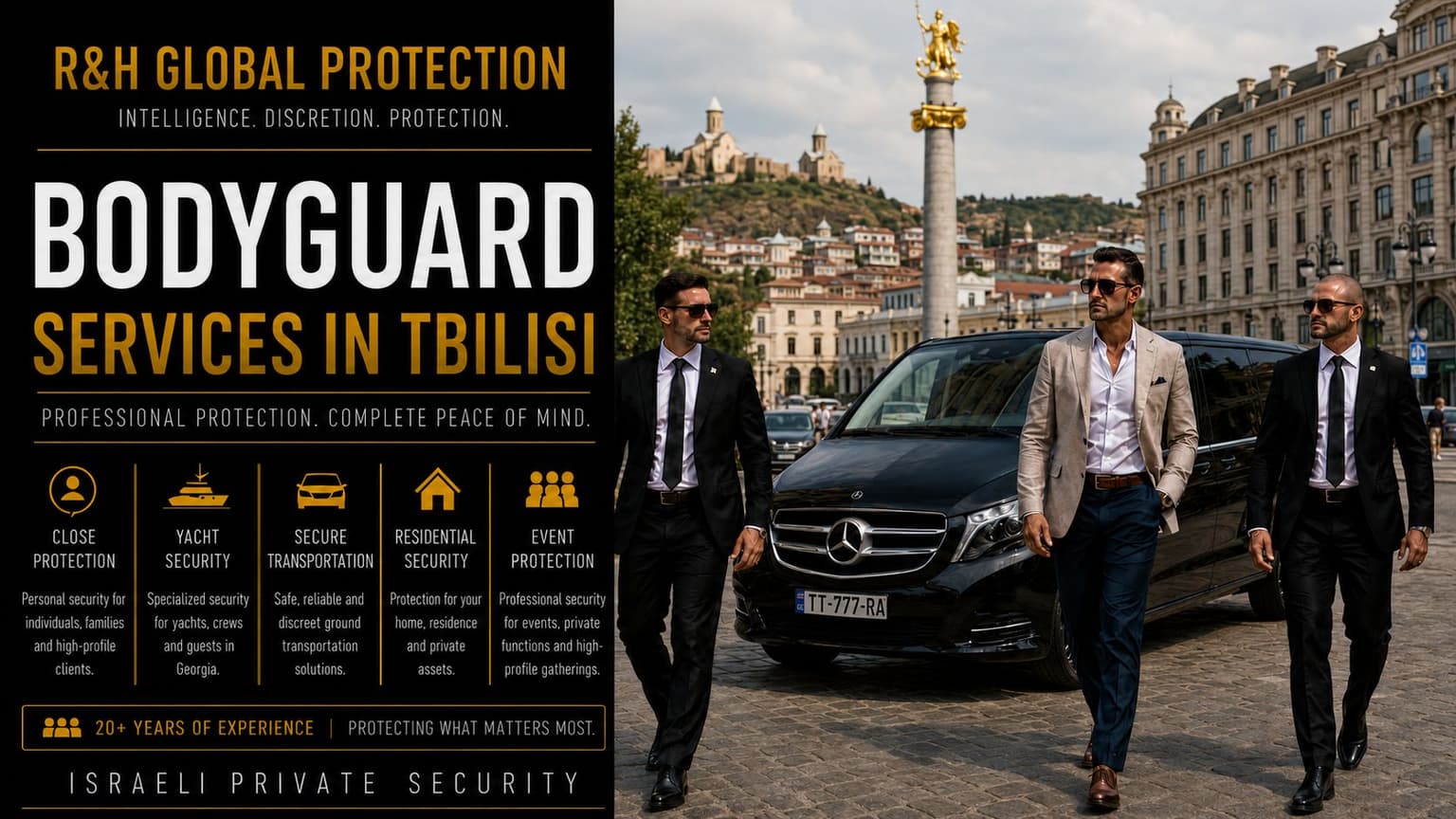 Bodyguard Services in Tbilisi — VIP and Close Protection Georgia