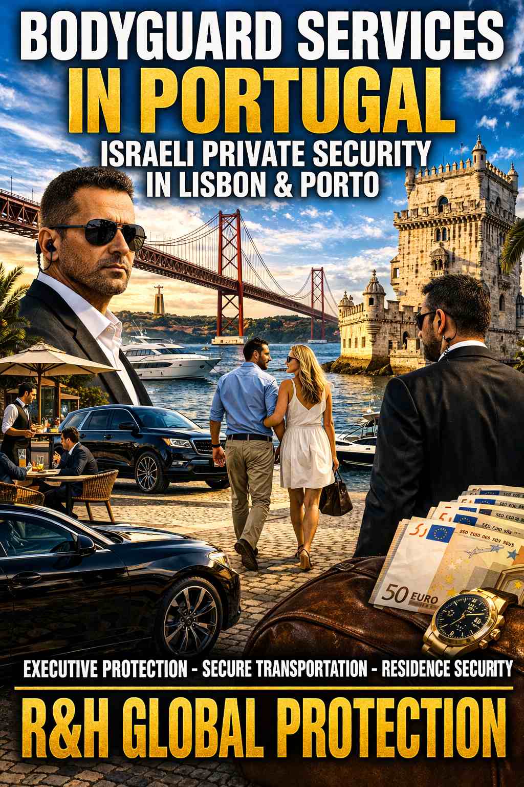 bodyguard services in portugal - close protection in lisbon - executive protection porto - secure transportation services