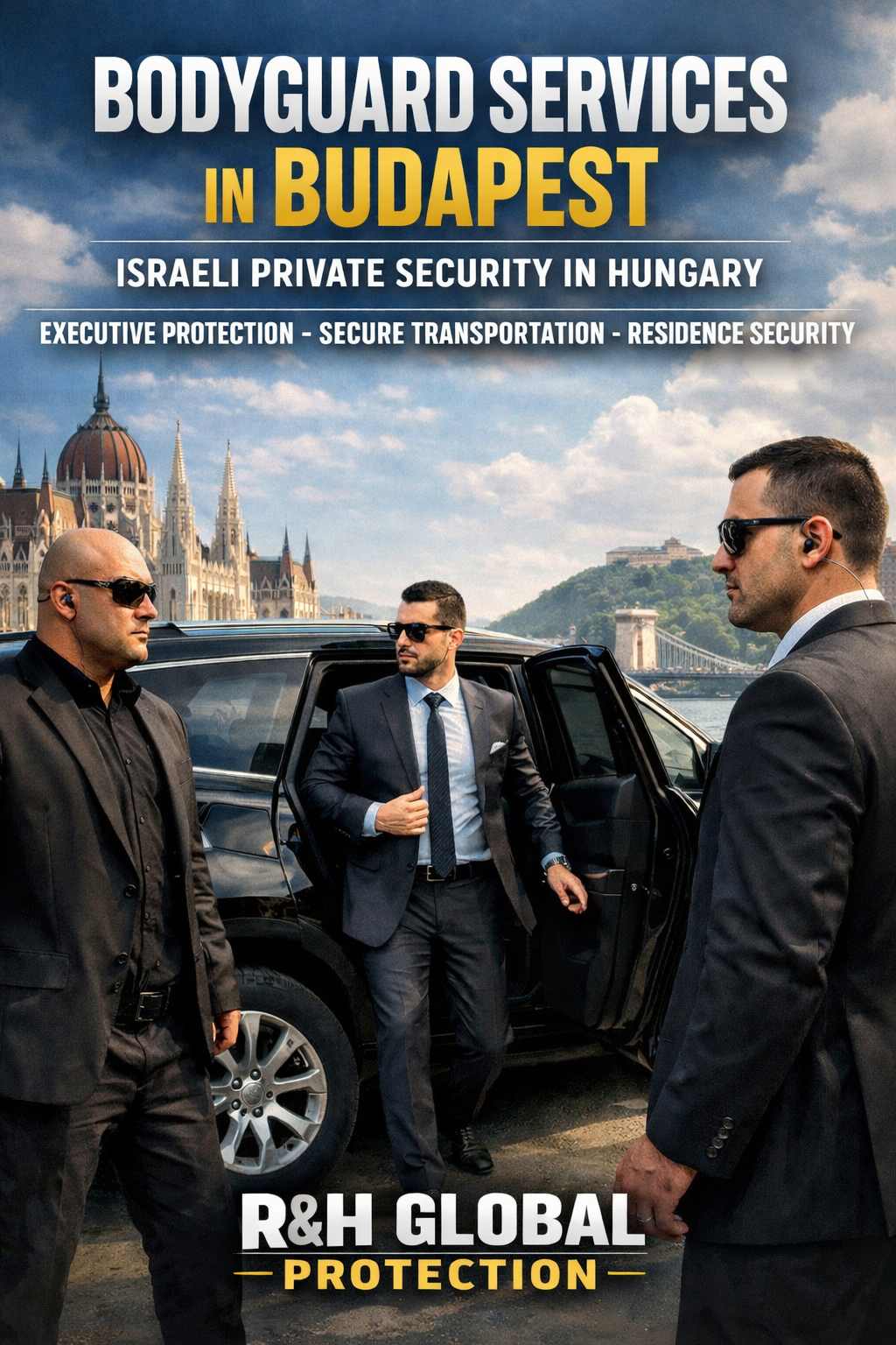 bodyguard services in budapest - secure transportation in hungary - close protection agents - executive protection - security driver - security residence