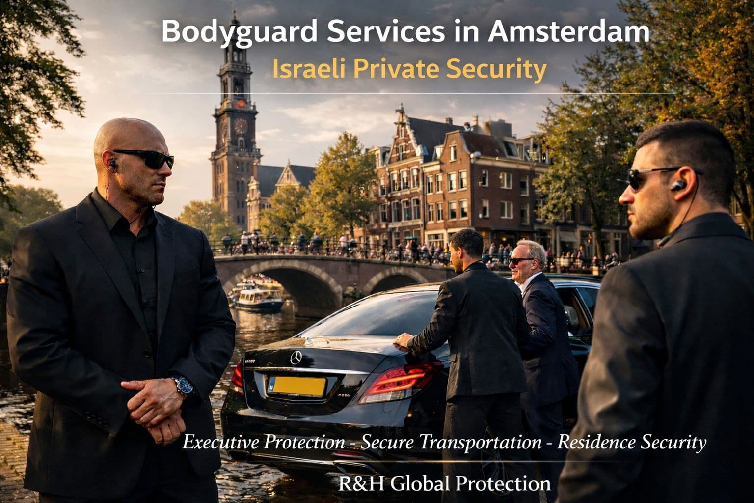 bodyguard services in amsterdam - executive protection - secure transportation in netherlands - close protection experts