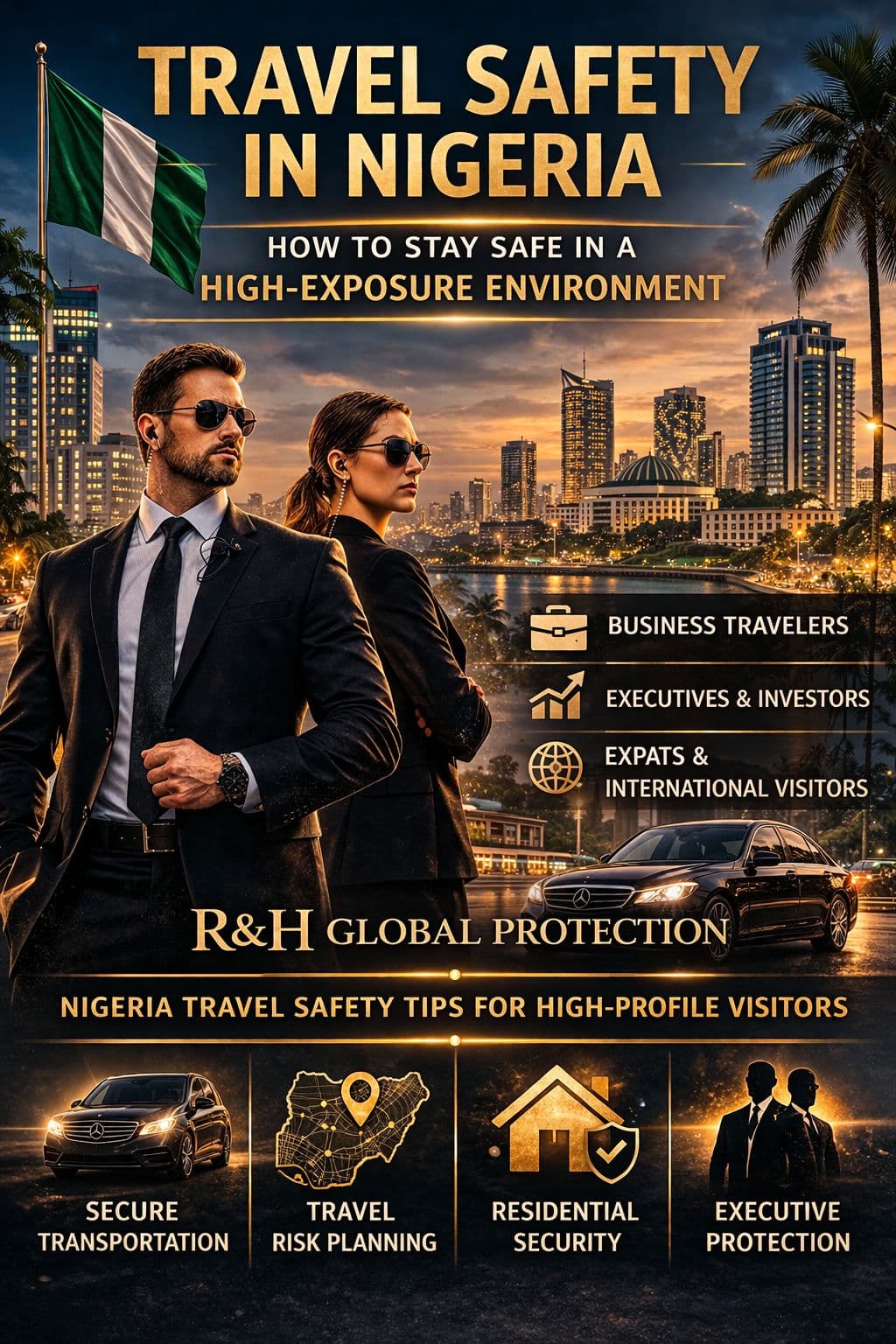 How to stay safe in Nigeria with bodyguard services, secure transportation, and executive protection