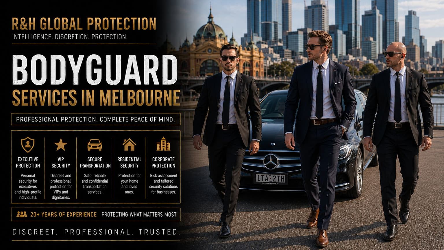bodyguard services in Melbourne - vip security in australia - israeli executive protection - secure transportation in australia - security driver - security consulting - residence protection