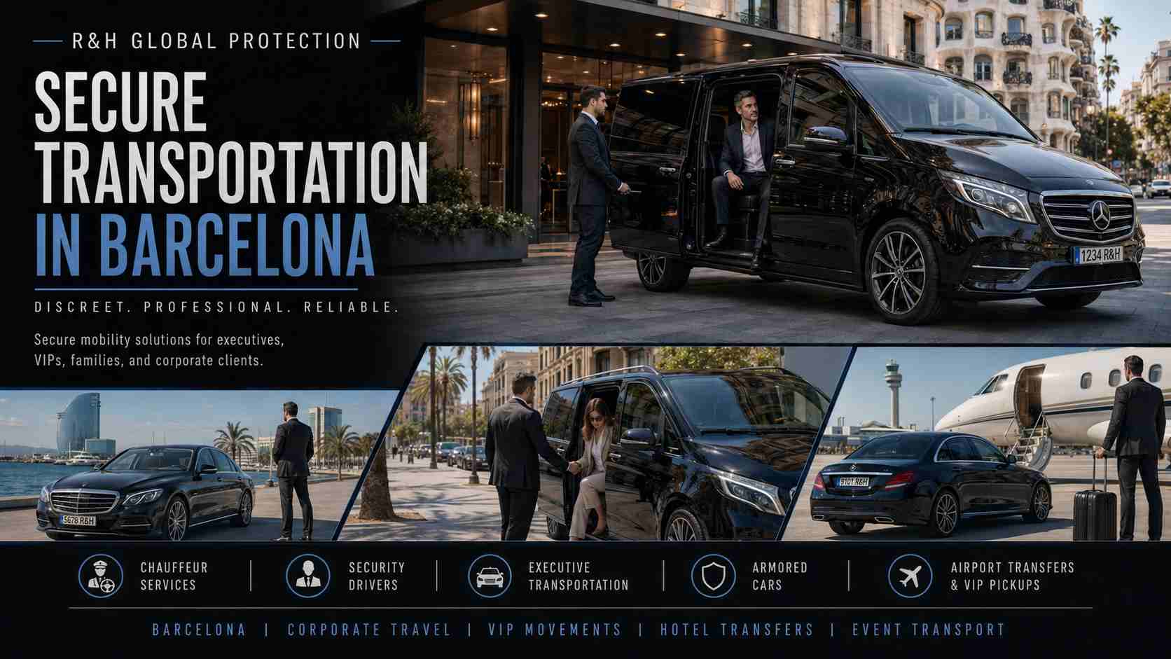 Barcelona Secure Transportation & Private Chauffeur Services