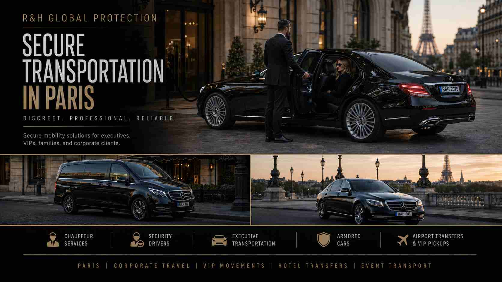 Secure Transportation in Paris | Chauffeur & Security Driver