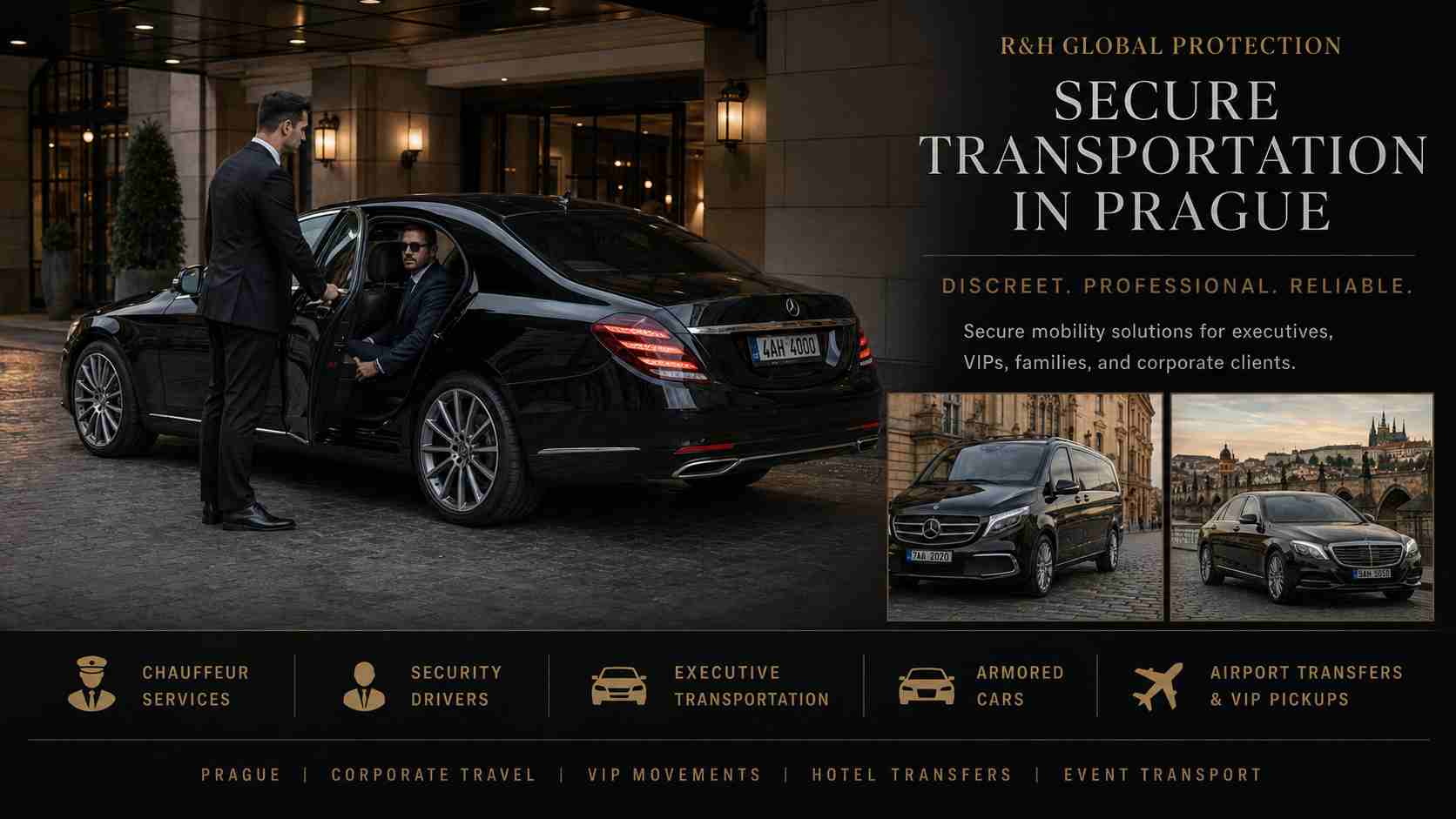 Secure Transportation in Prague | Private Driver Services
