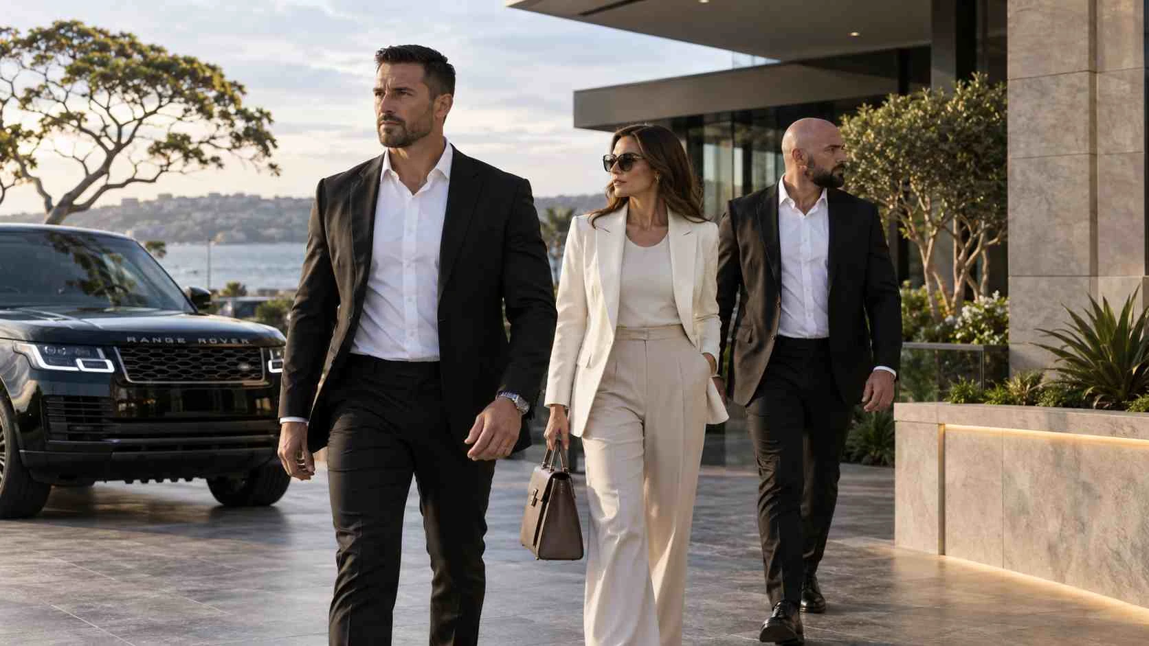 Executive protection bodyguards supporting a private client in Australia