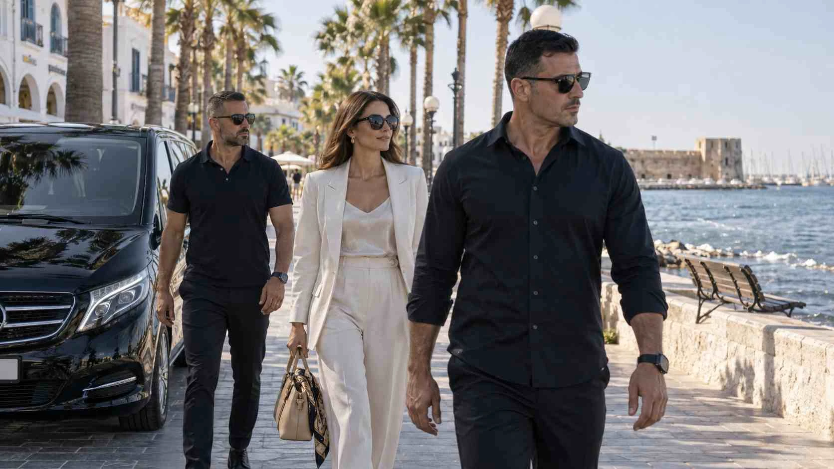 Executive bodyguard and airport close protection services in Larnaca, Cyprus