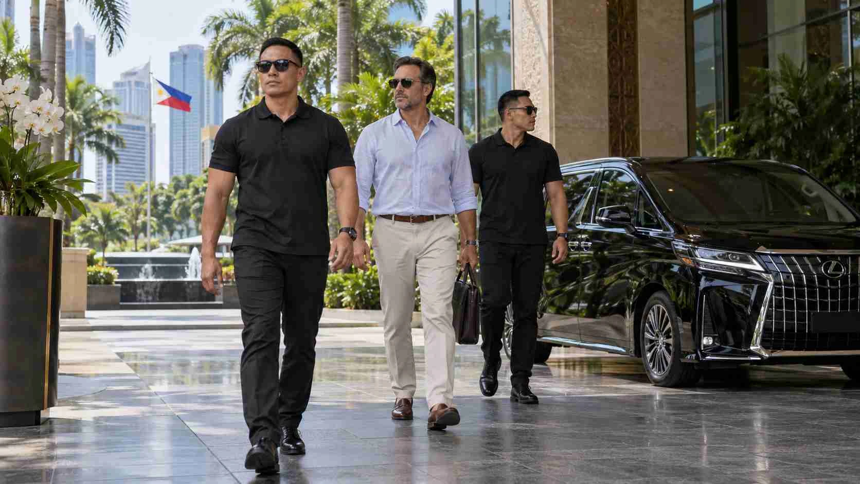 Bodyguard services in the Philippines for executives families and VIP clients
