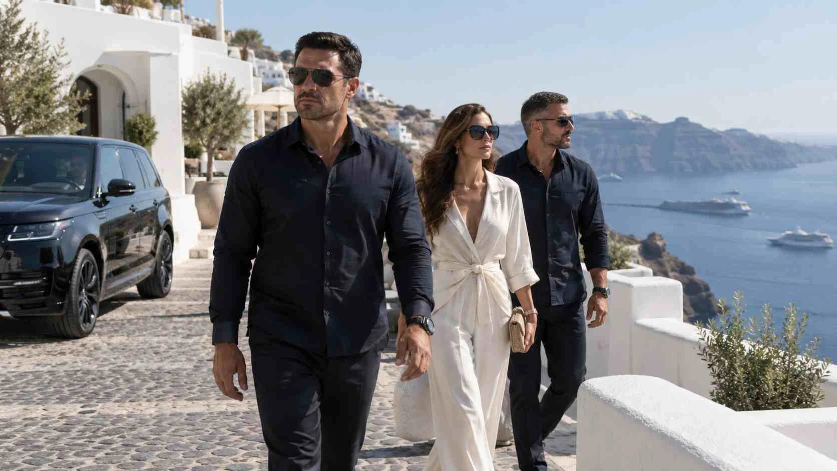 VIP close protection and bodyguard services in Santorini, Greece