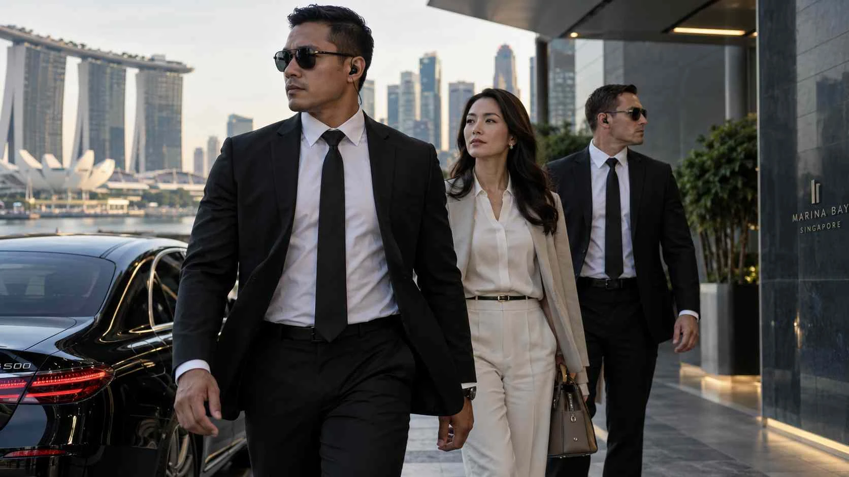 Executive bodyguard services in Singapore for VIP corporate family and private travel