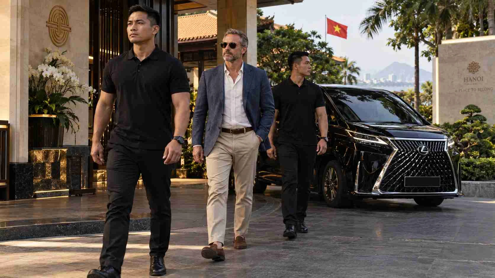 Bodyguard services in Vietnam for executives VIP families and private clients