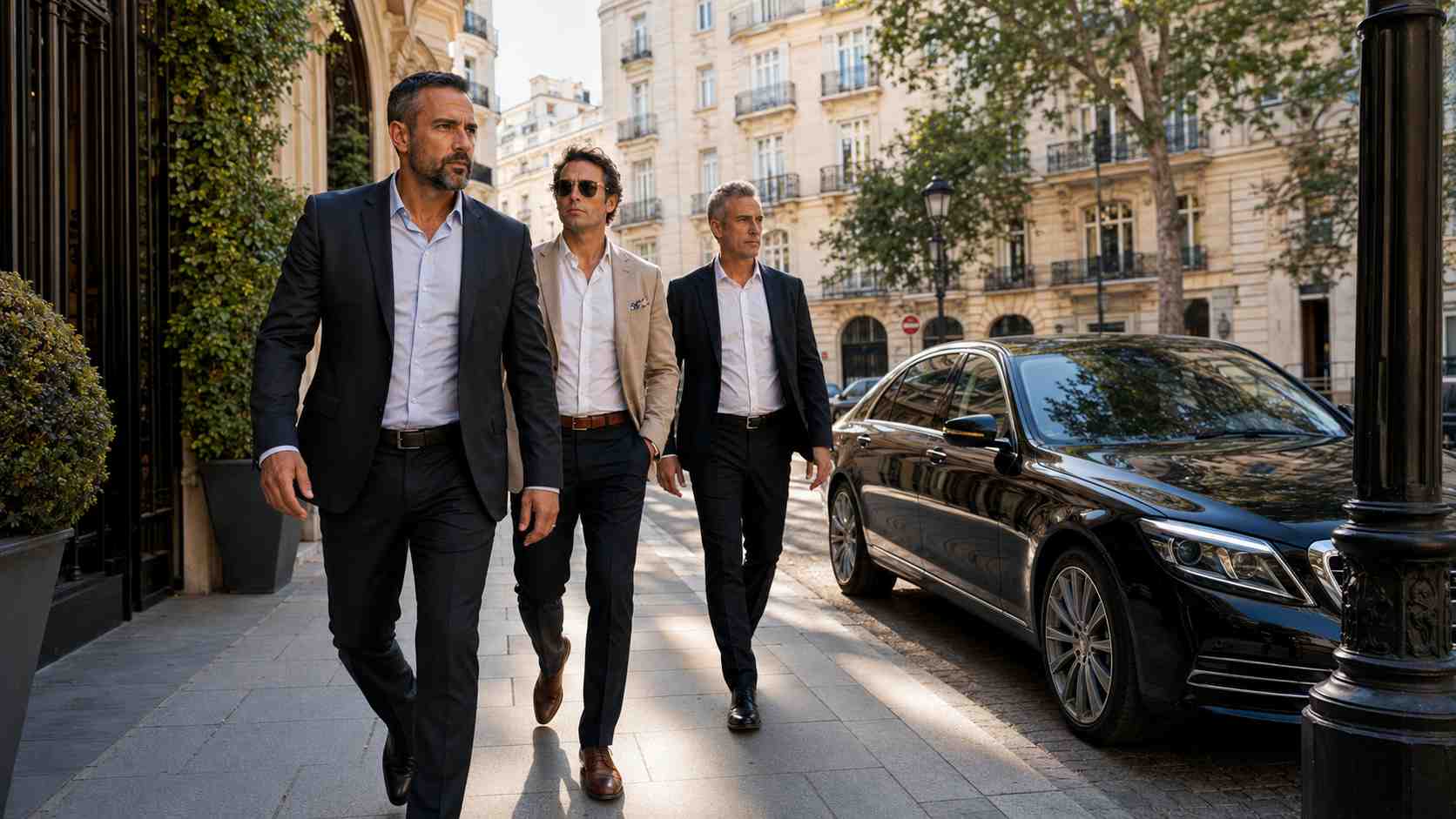 Close protection officers providing discreet bodyguard services in Barcelona, Spain