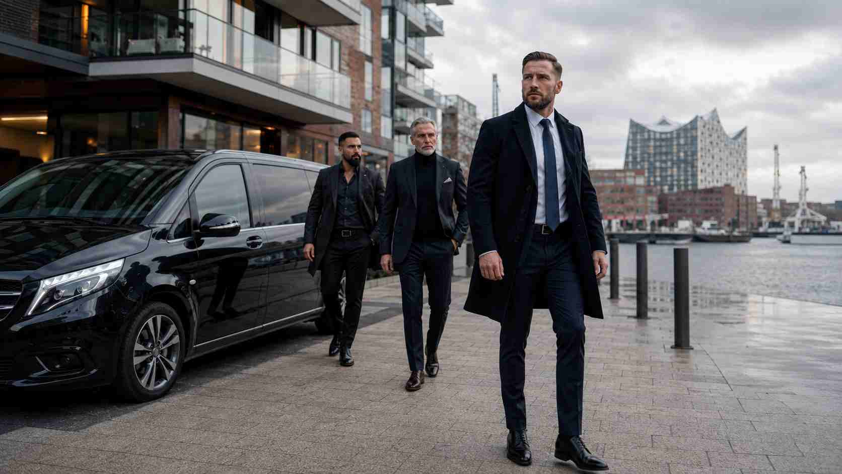 Close protection officers providing executive bodyguard services in Cologne