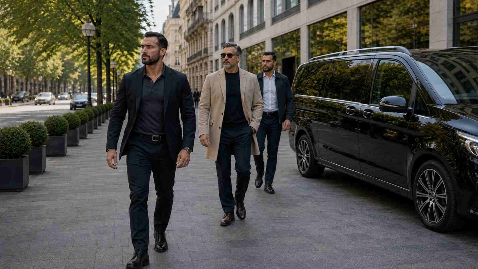 Close protection officers providing executive bodyguard services in Germany