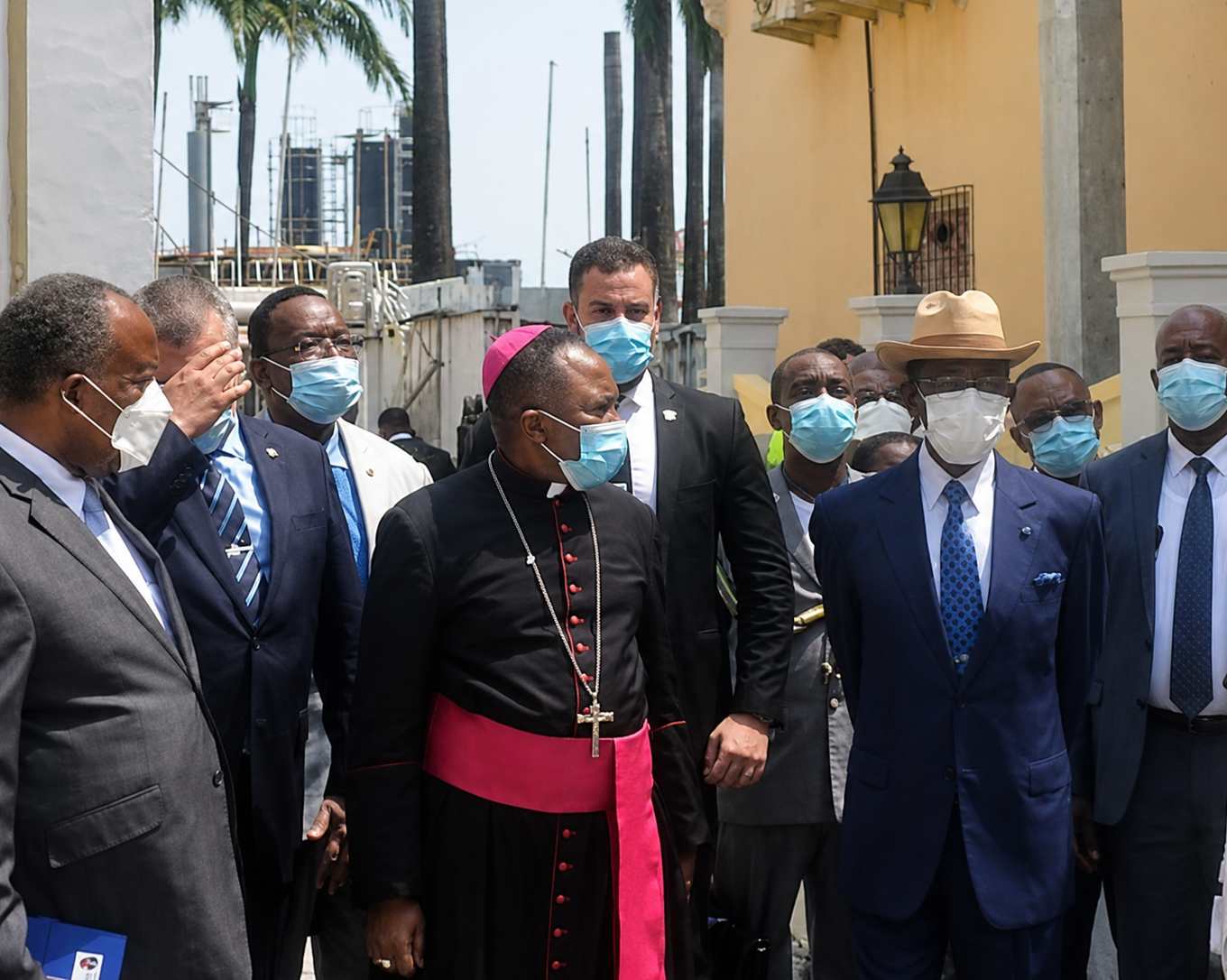 Close protection officers accompanying a principal during a discreet executive assignment
