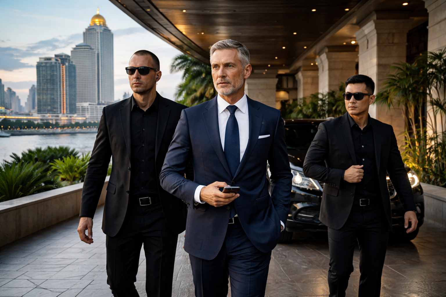 bodyguard services in bangkok - secure transportation in thailand - executive protection - israeli close protection agents - security drivers - phuket - koh samui - Pattaya