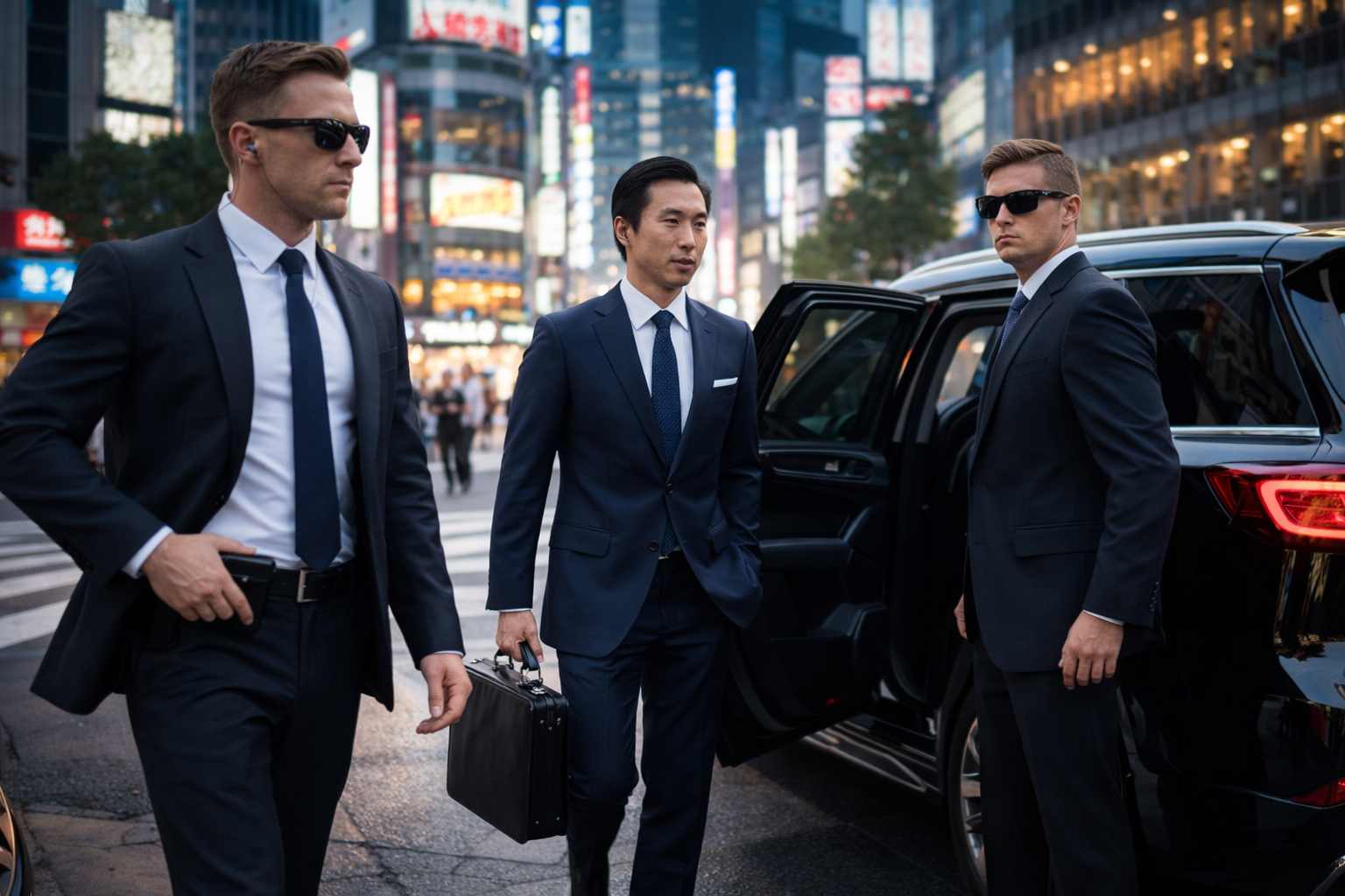 bodyguard services in tokyo - secure transportation in japan - executive protection in osaka - residence security - close protection agents - security drivers - security training - cyber security services