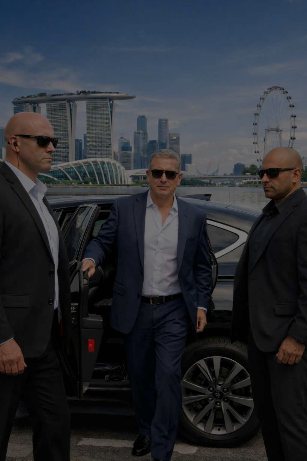 bodyguard services in singapore - executive protection - secure transportation - residence security - close protection agents - security drivers - cyber security in singapore - yacht security
