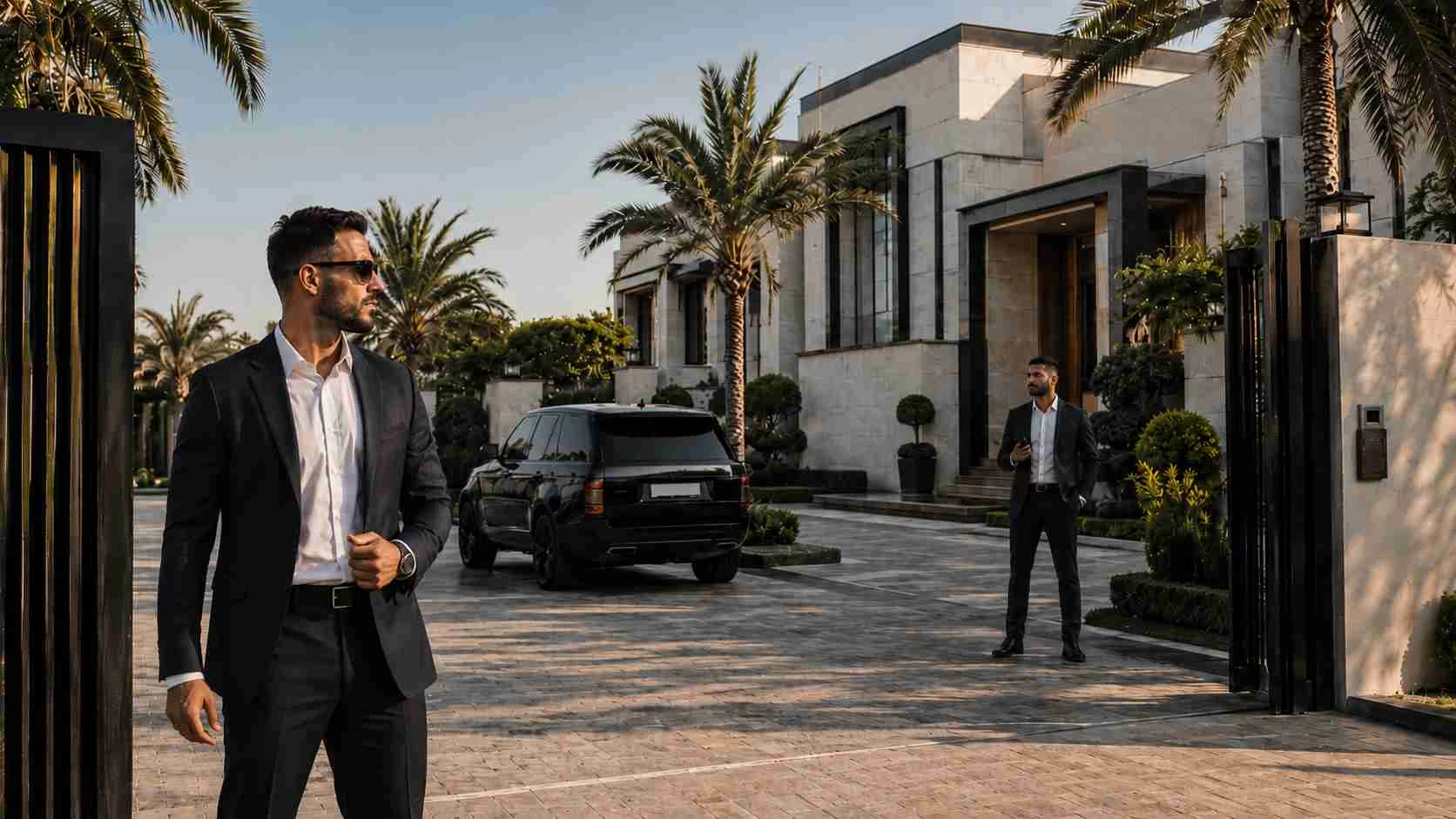 Discreet residential security for a luxury villa in Dubai