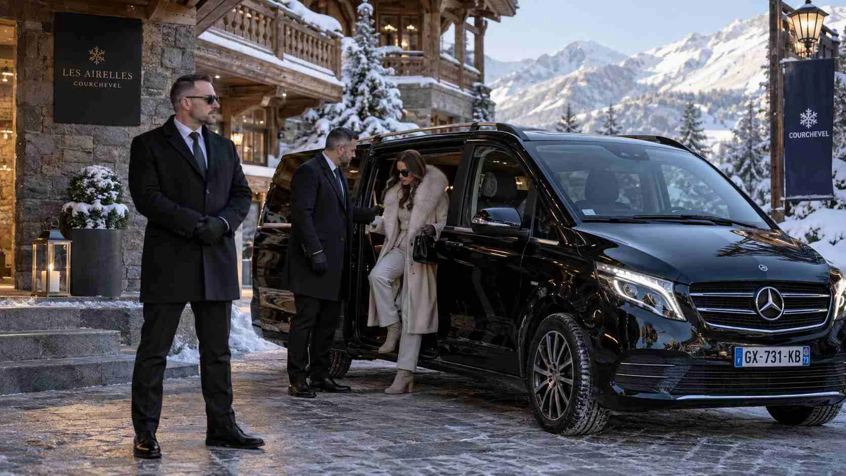 Executive chauffeur and secure transportation in Courchevel