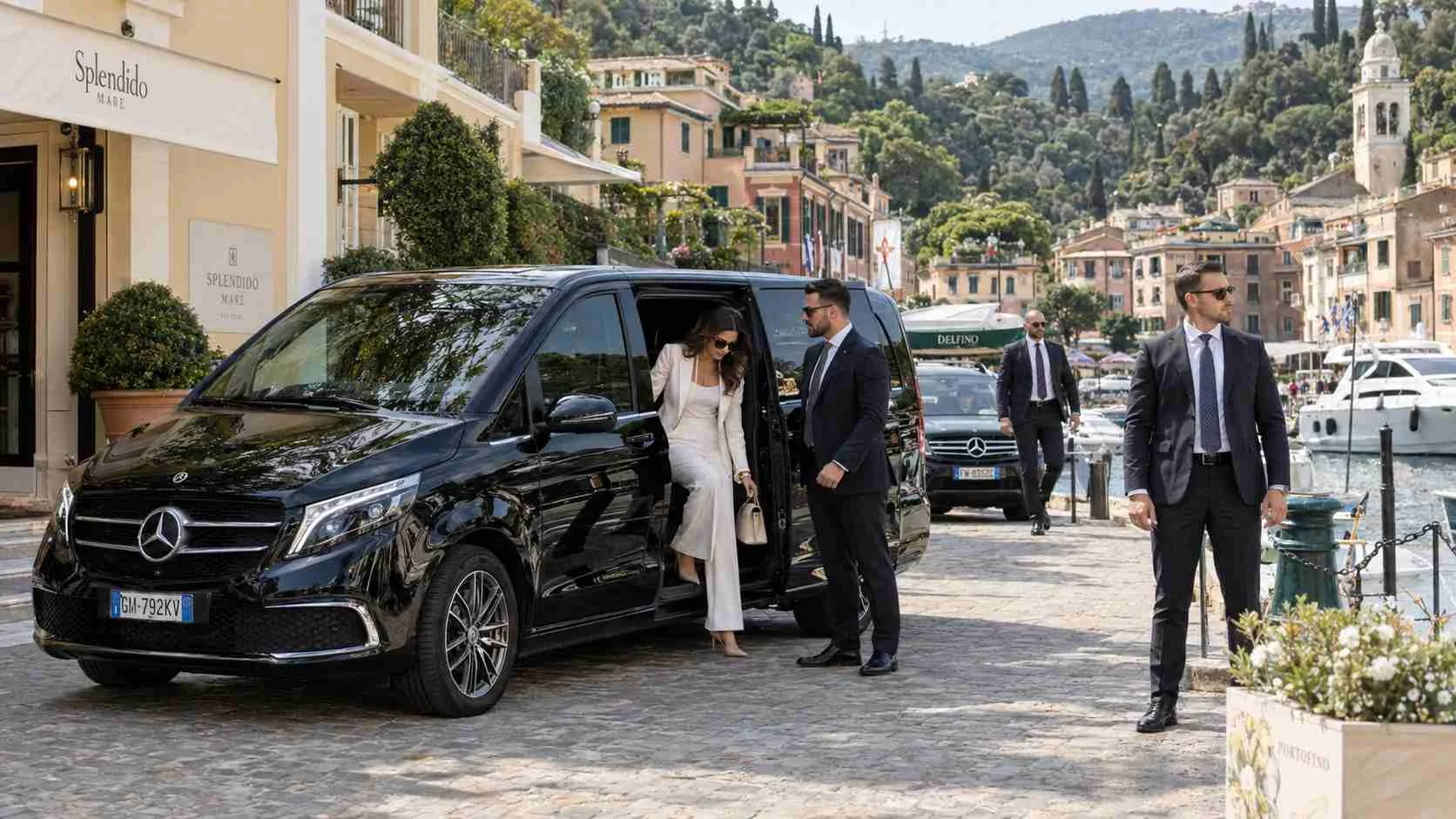 Executive chauffeur and secure transportation in Portofino